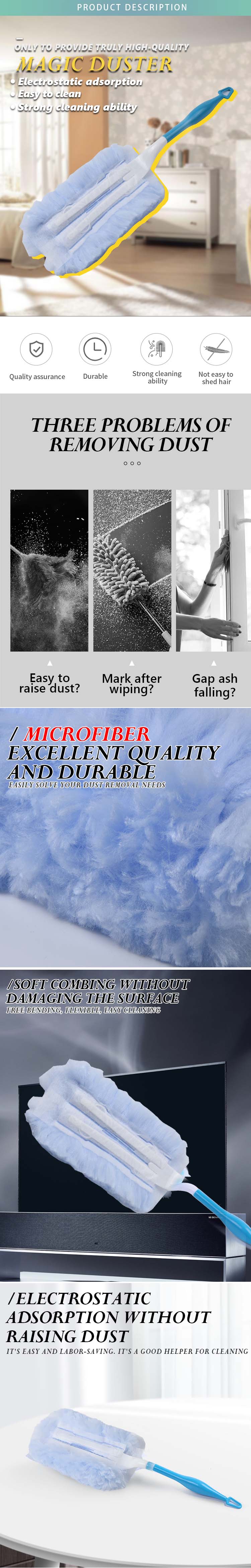 Non-woven electrostatic dust duster